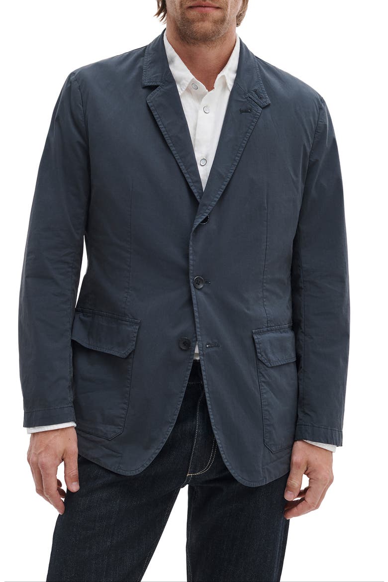 Vincent Paper Cotton Blend Blazer, Alternate, color, NAVY