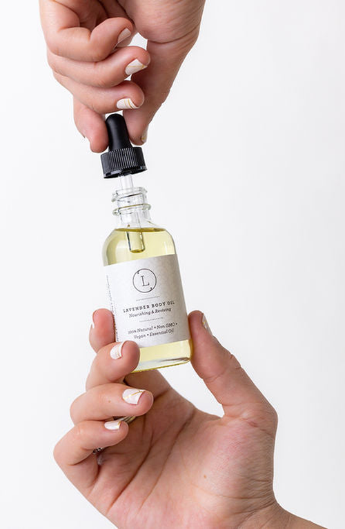 Lizush Cbd Lavender Body Oil With Cbd Natural Moisturizing Body Oil Thc Free In Lavender