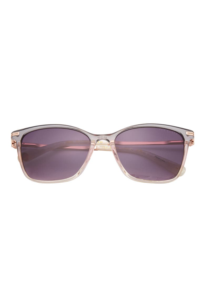55mm Gradient Square Sunglasses, Main, color, GREY
