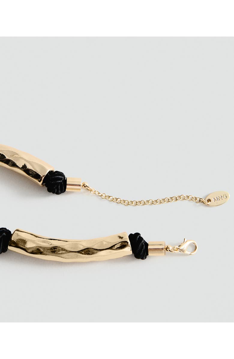 MANGO Hammered Collar Necklace, Alternate, color, Gold