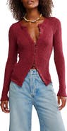 Free People It's On Rib Cardigan