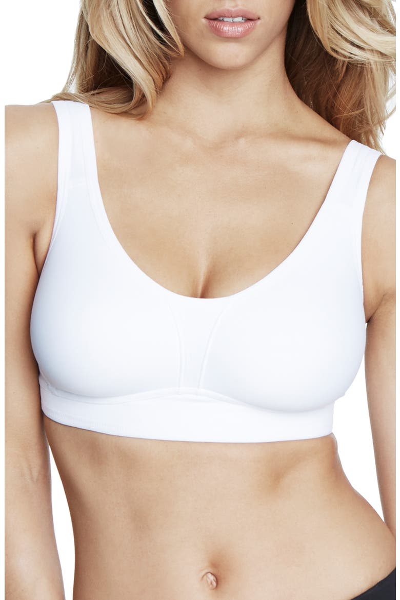Elodie Wirefree Comfort Bra, Main, color, WHITE