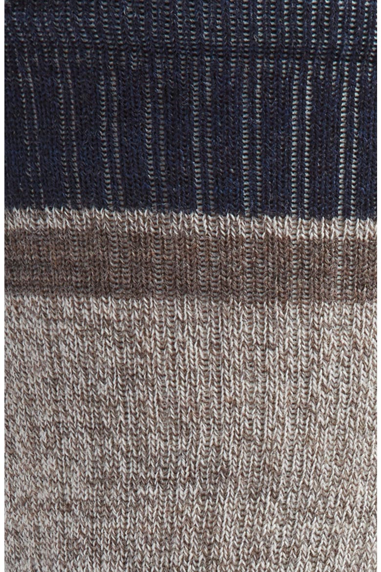 Hike Light Cushioning Winding Trail Merino Wool Blend Crew Socks, Alternate, color, TAUPE-NATURAL MARL