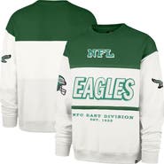 '47 Men's '47  Kelly Green/Cream Philadelphia Eagles Throwback Breeze Maximalist Sweatshirt