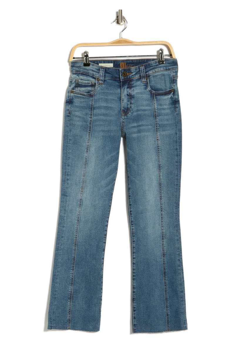 Nikki Raw Ankle Flare Leg Jeans, Alternate, color, THUNBERGIA