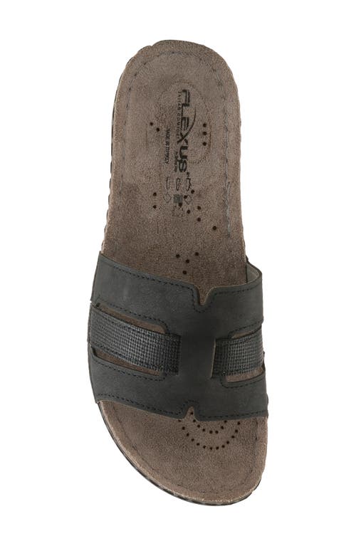 Flexus By Spring Step Tethys Slide Sandal In Black