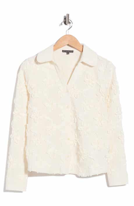 Appliqué Flower Blouse