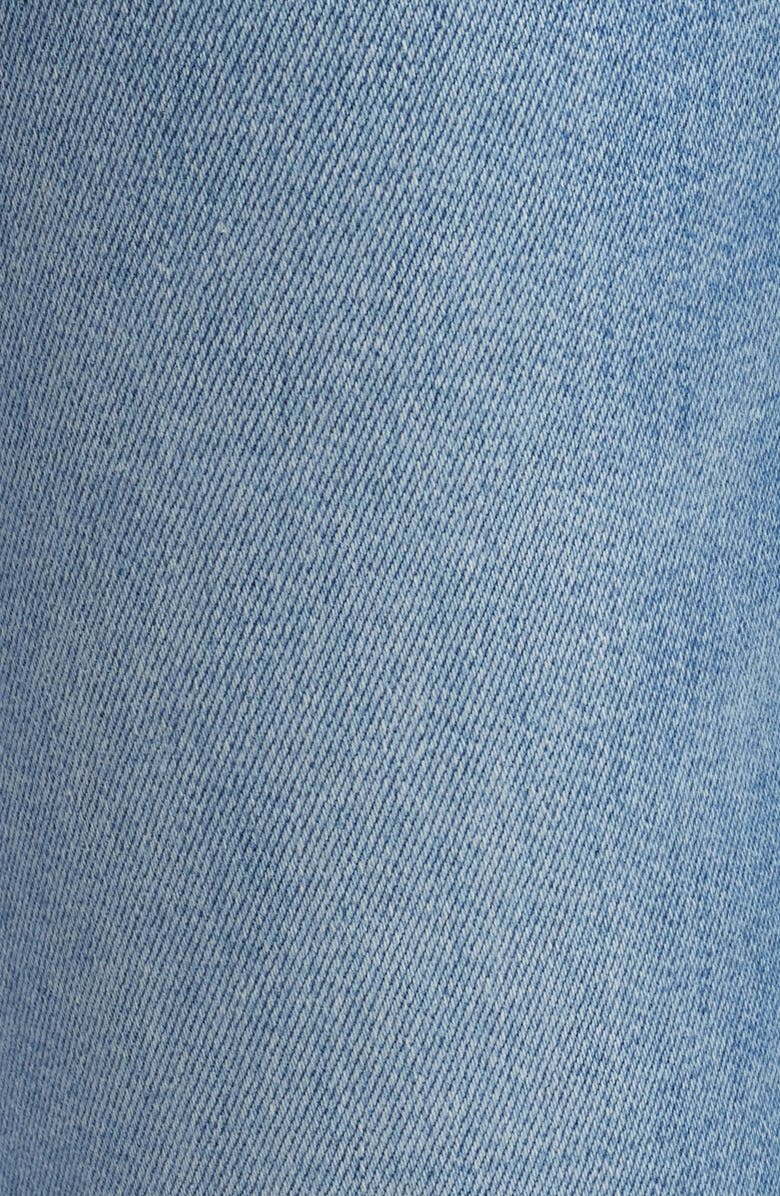 HIDDEN JEANS Ripped Raw Hem High Waist Ankle Straight Leg Jeans, Alternate, color, Medium Wash