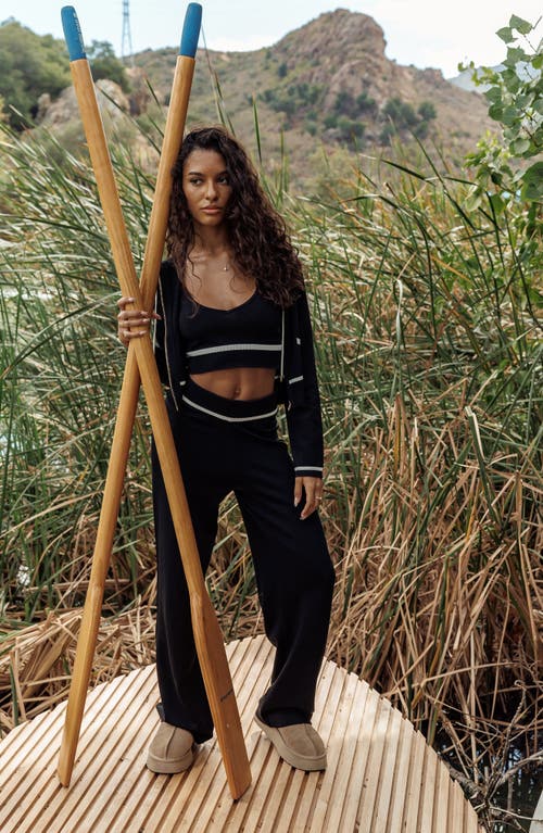 Beach Bunny Swimwear Juliette Knit Pant In Black