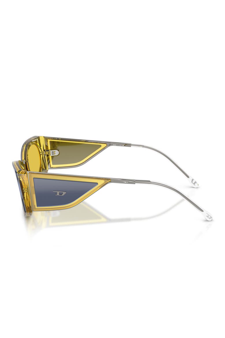 54mm Cat Eye Sunglasses, Alternate, color, TRILAYER METAL YELLOW