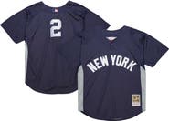Mitchell & Ness Men's Mitchell & Ness Derek Jeter Navy New York Yankees Cooperstown Collection Batting Practice Jersey