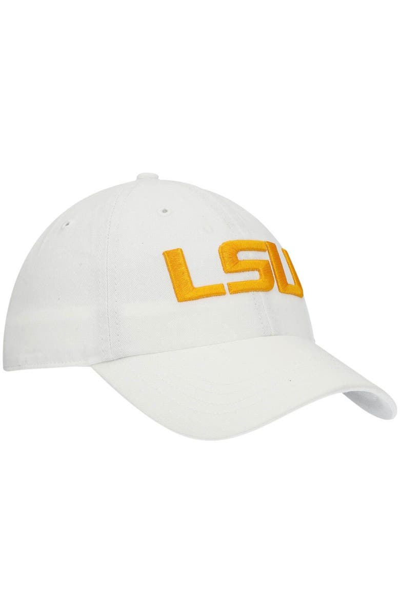 '47 Women's '47 White LSU Tigers Miata Clean Up Logo Adjustable Hat, Alternate, color, 
