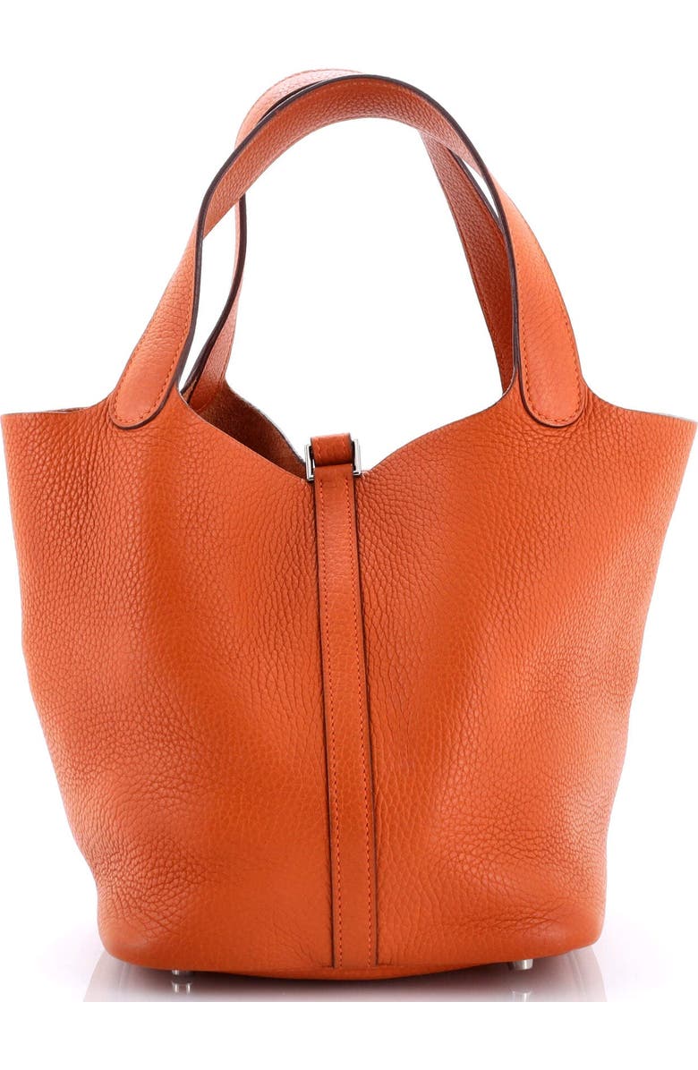 Pre-Owned Hermes Picotin Lock Bag Clemence MM, Alternate, color, Potiron