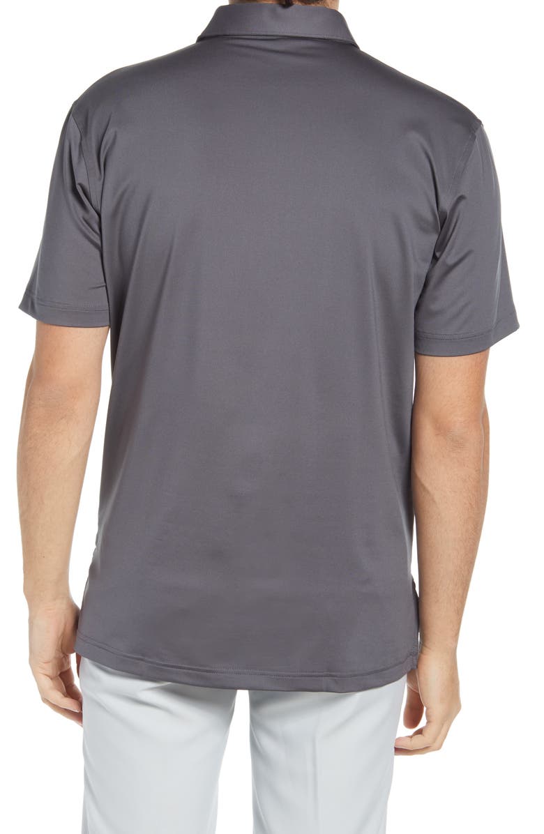 Peter Millar Short Sleeve Stretch Jersey Polo, Alternate, color, Iron