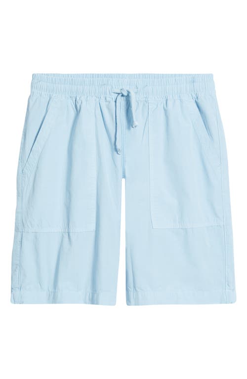 Service Works Organic Cotton Poplin Drawstring Chef Shorts In Blue