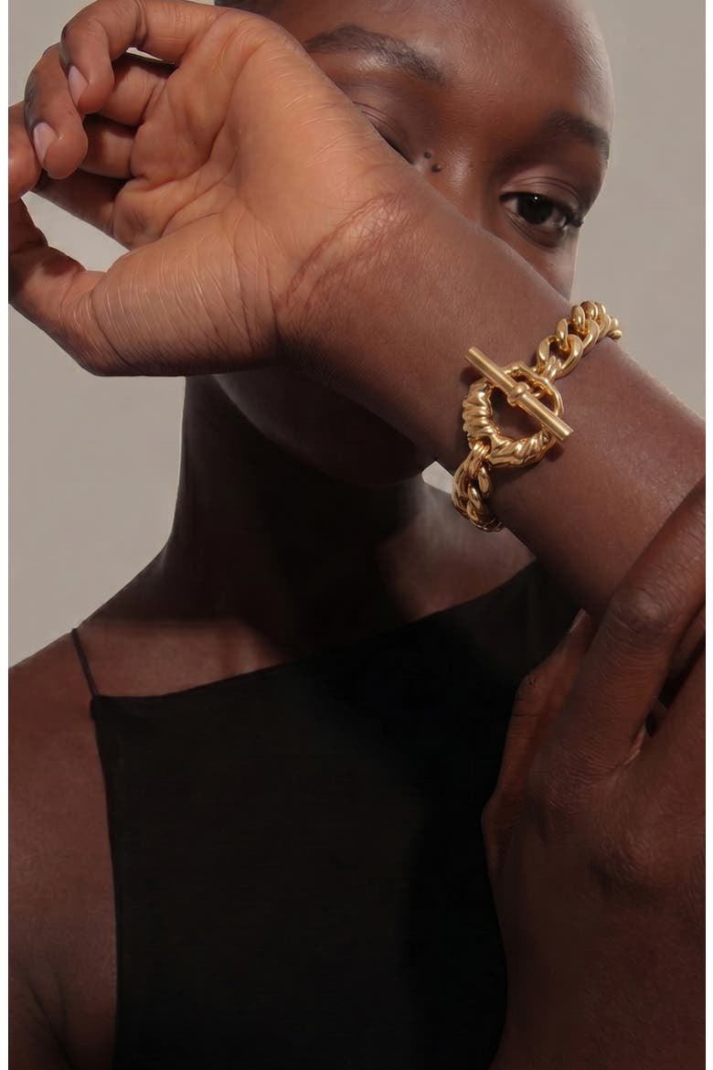 Iyun Skini  Bracelet In Gold, Alternate, color, Gold