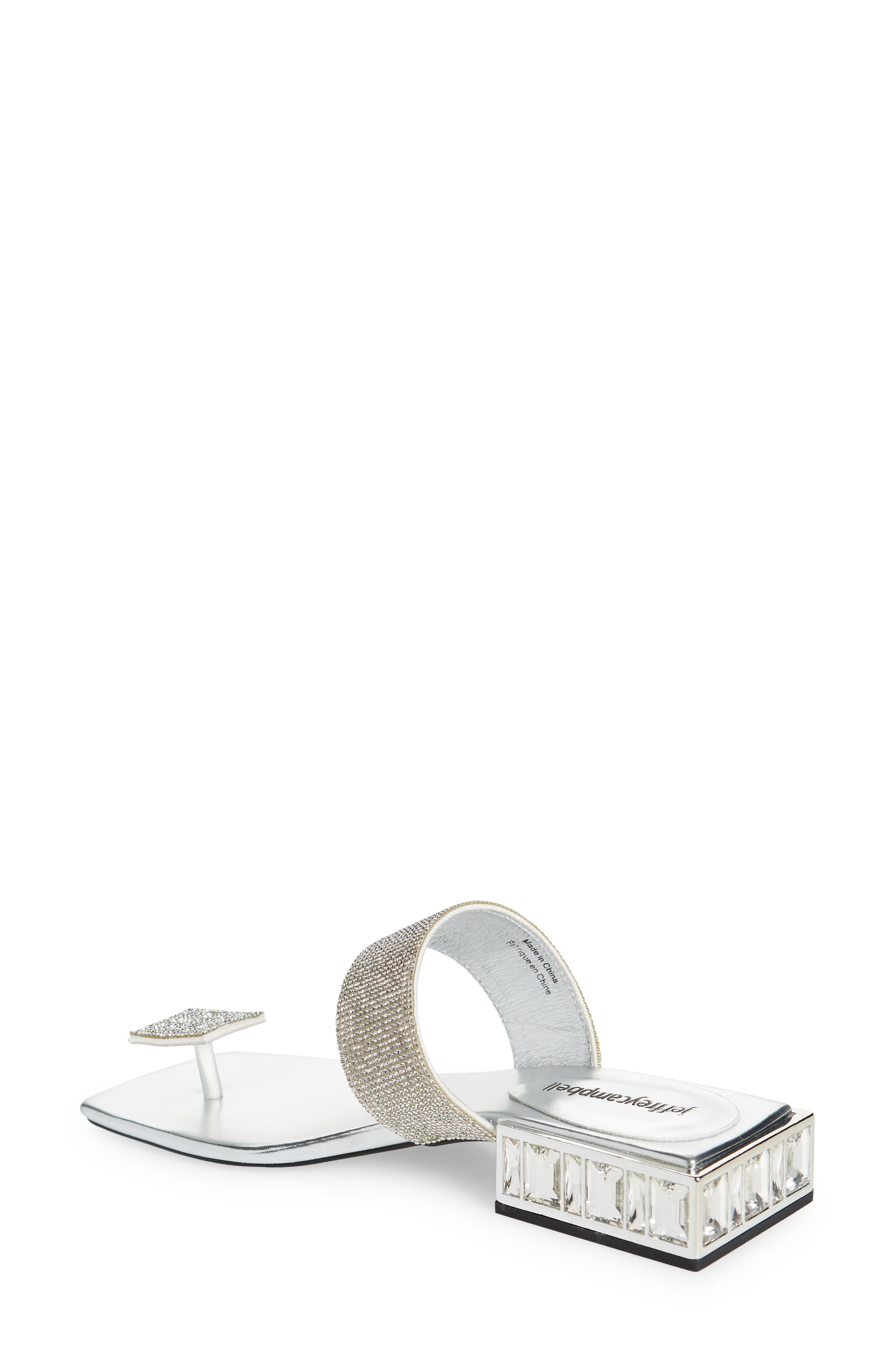 Alise Embellished Sandal, Alternate, color, SILVER