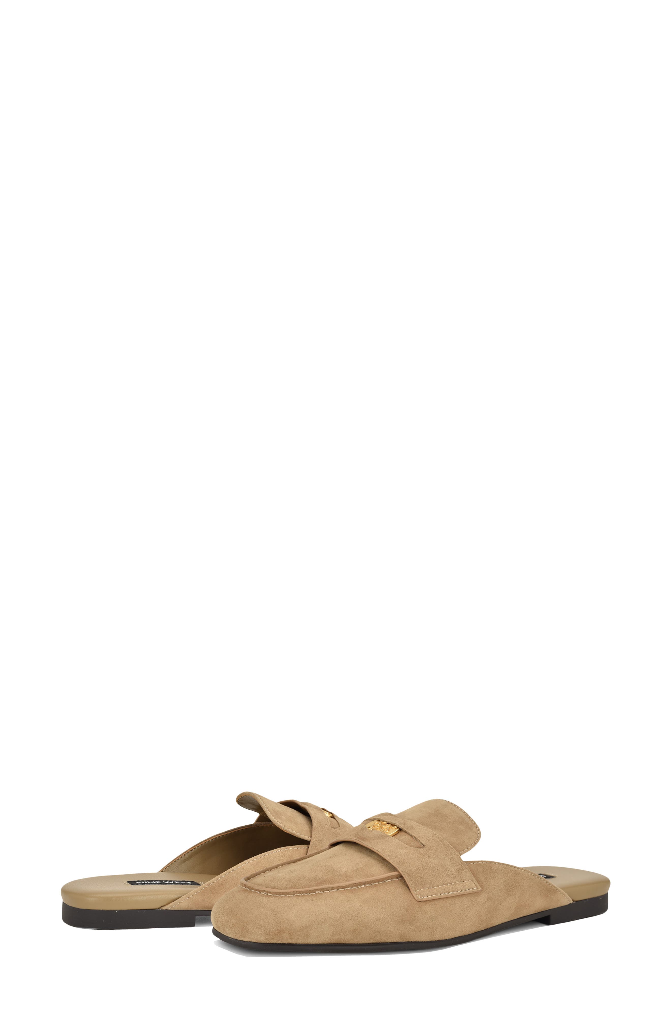 Evans Penny Loafer Mule, Alternate, color, TAUPE