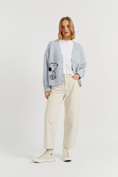 Merino Snoopy Marl Cardigan
