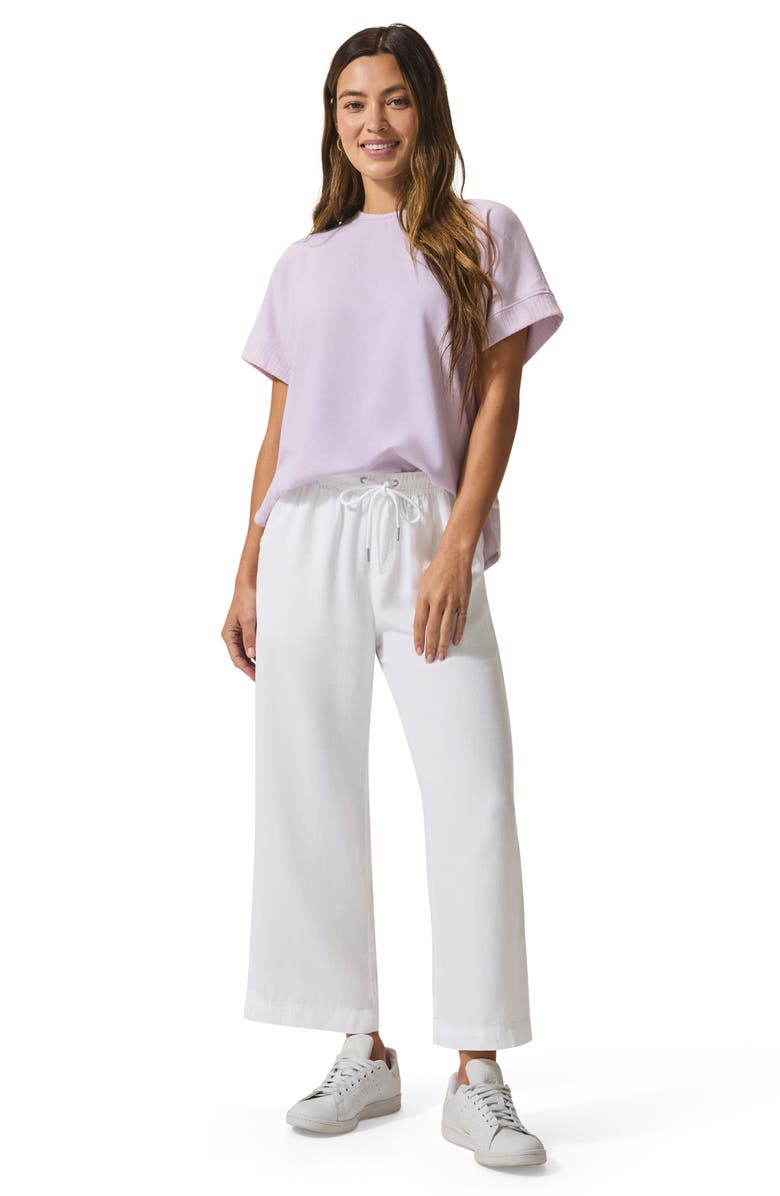 Splendid Angie Crop Wide Leg Pants, Alternate, color, White