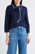 Wit & Wisdom Tipped Bow Sweater