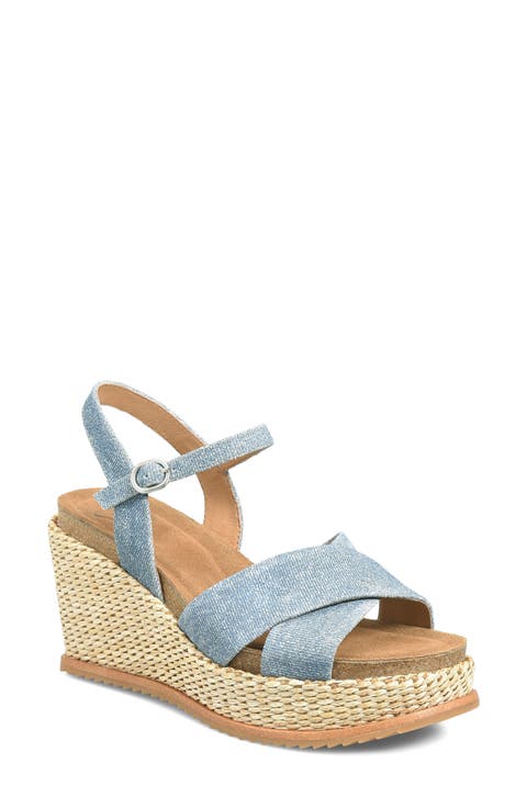 Diana Espadrille Platform Wedge Sandal (Women)