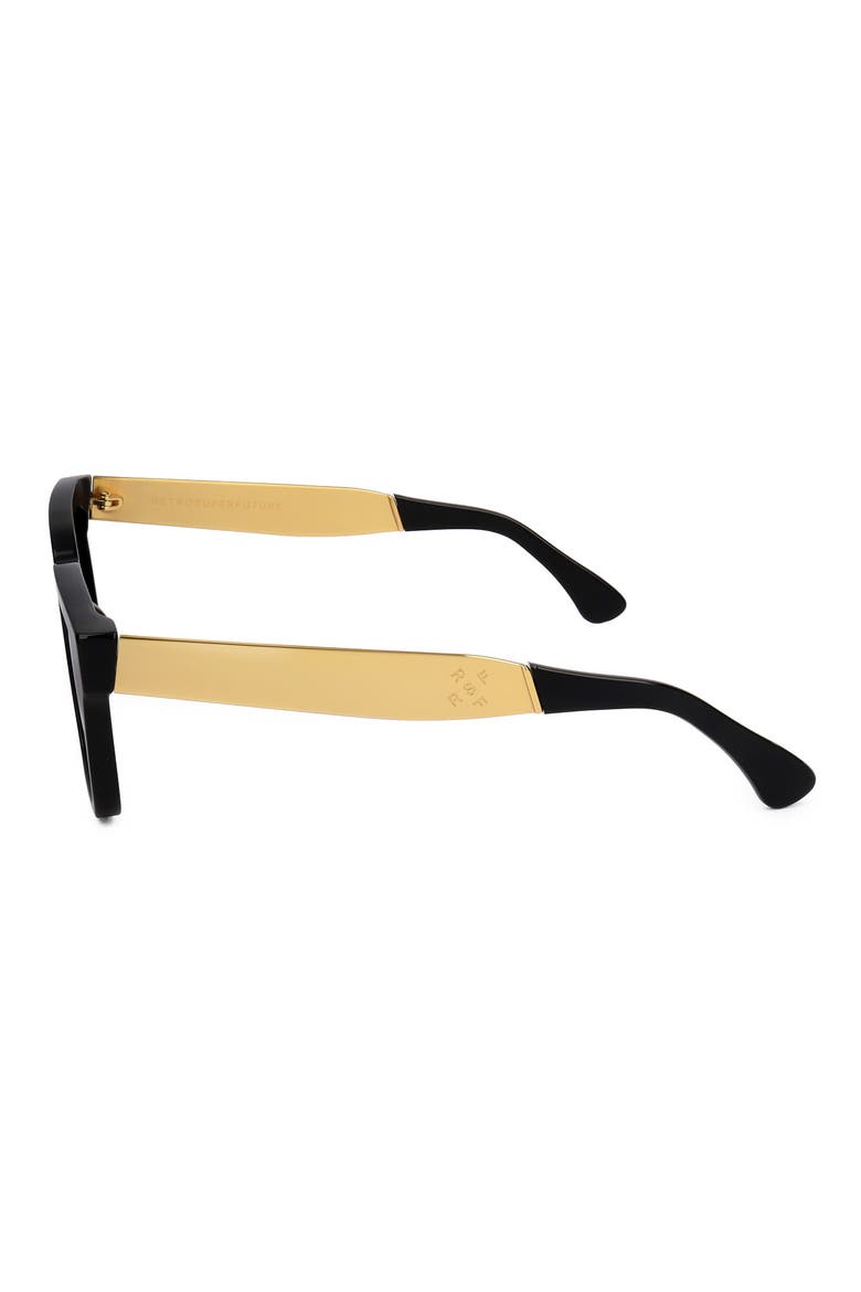 52mm Square Sunglasses, Alternate, color, BLACK/ DARK GREY