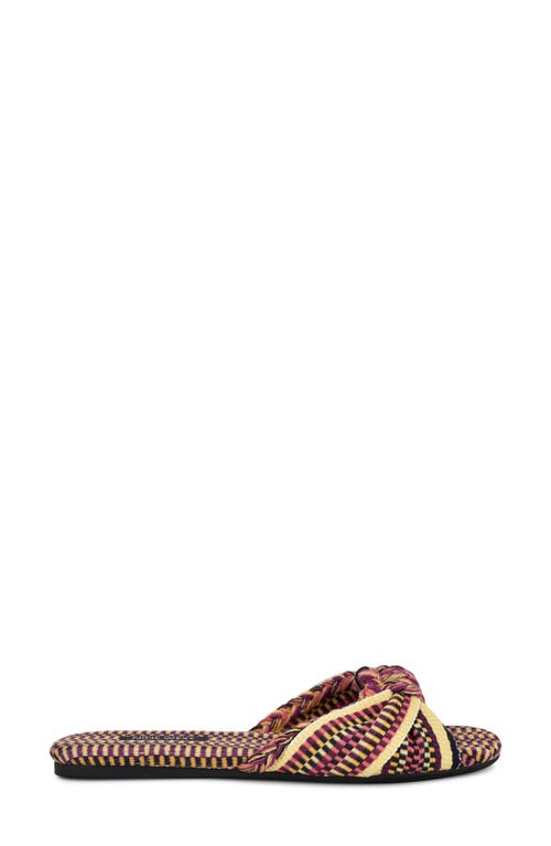 Shop Nine West Lalta Slide Sandal In Dark Red