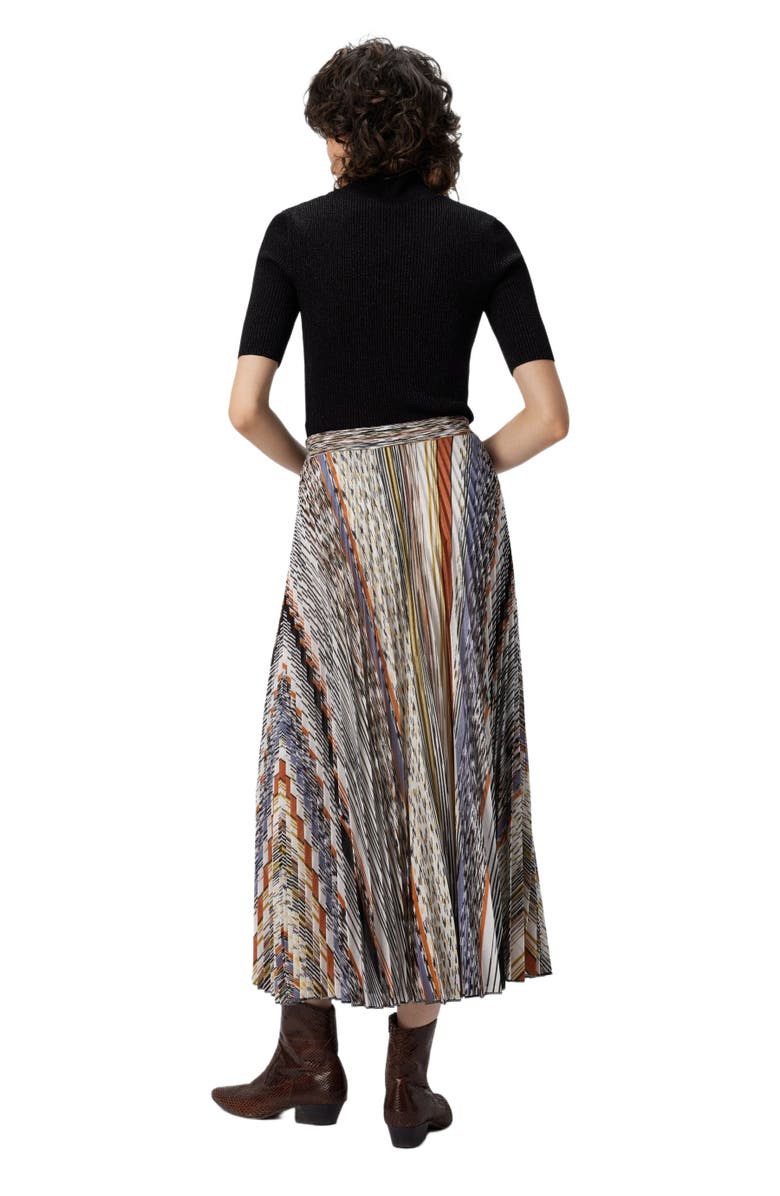 Missoni Pleated Midi Skirt In Knit, Alternate, color, Multicoloured