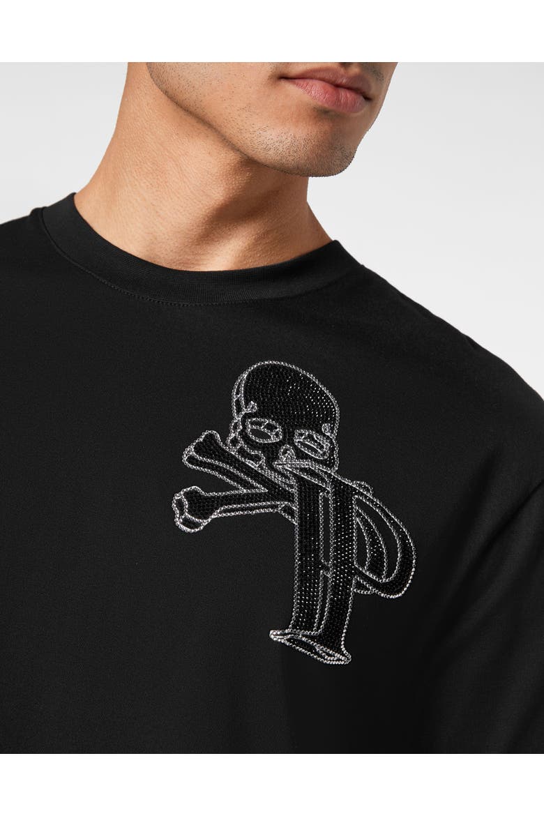 T-Shirt Round Neck Ss Wire Frame Men, Alternate, color, black