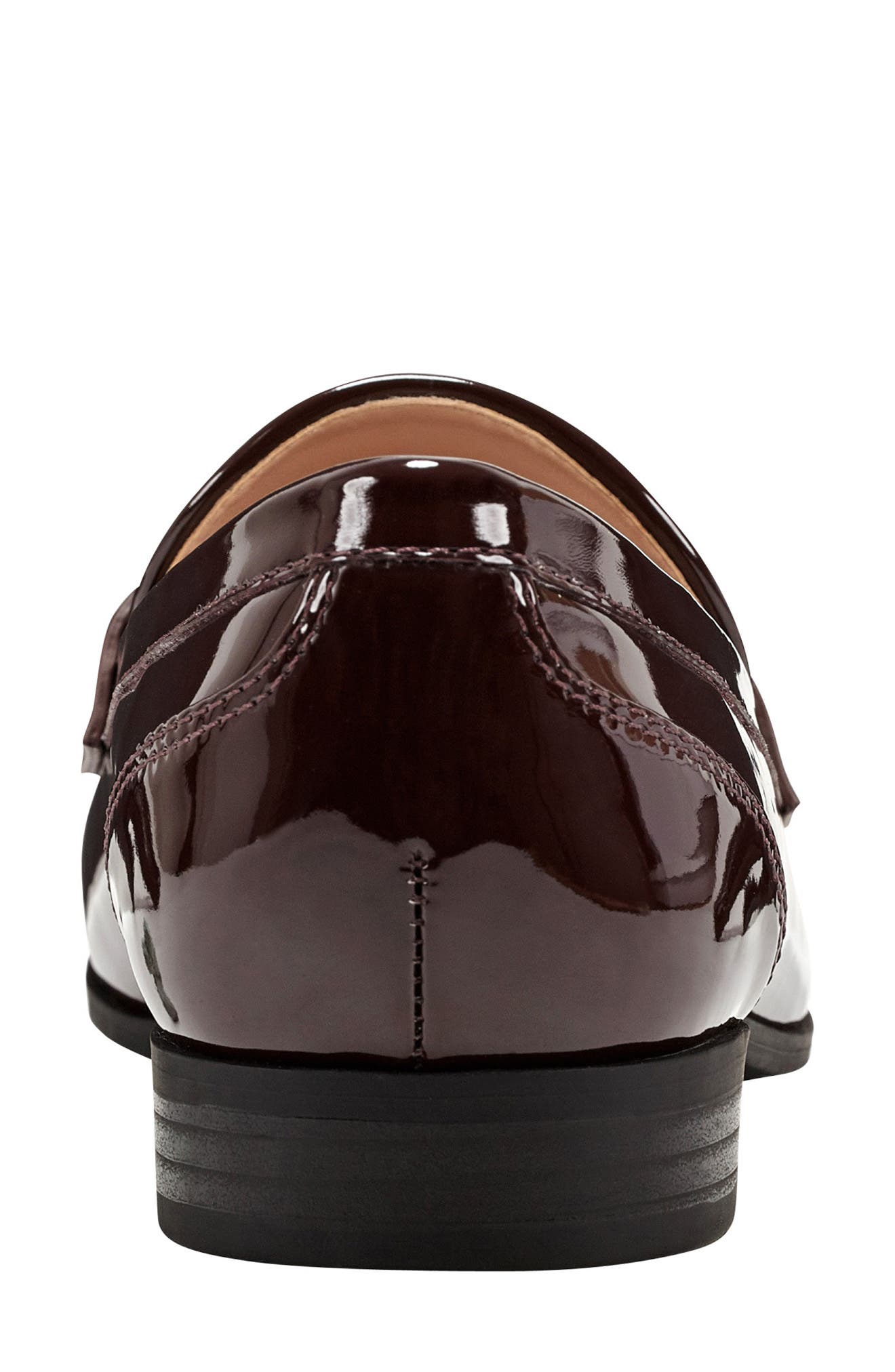 Luisa Penny Loafer, Alternate, color, DARK RED