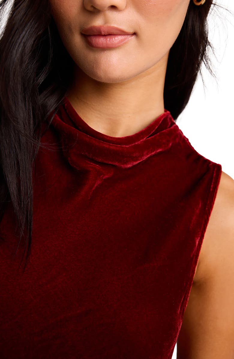 Bella Dahl Sleeveless Velvet Dress, Alternate, color,
