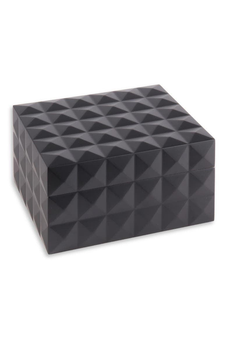 Pyramid Cigar Humidor, Alternate, color, BLACK