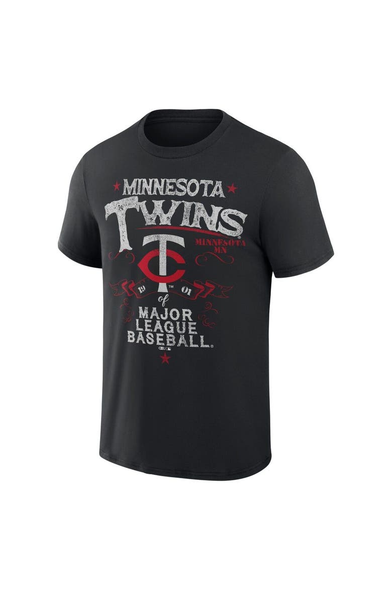 Men's Darius Rucker Collection by Fanatics  Black Minnesota Twins Beach Splatter T-Shirt, Alternate, color, Black