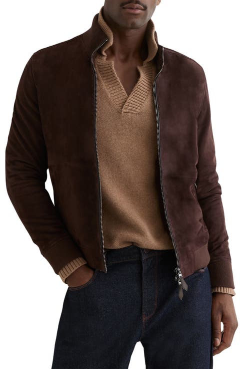 Brent Goatskin Suede Jacket