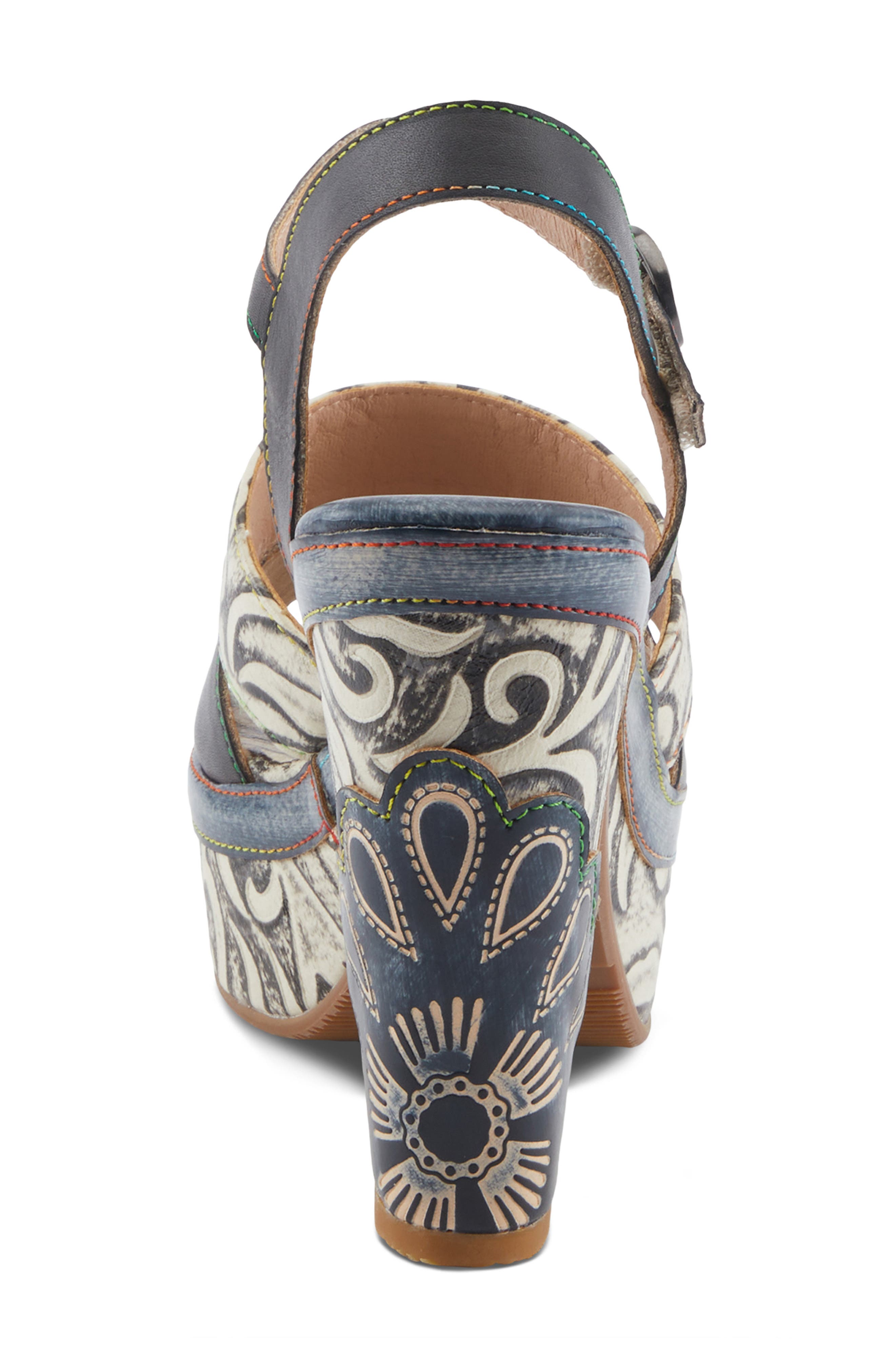 L
Artiste by Spring Step Hotstrut Platform Sandal, Alternate, color, 