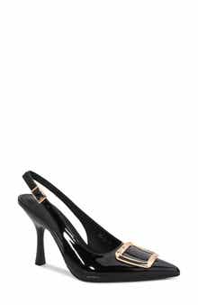 Buckle Slingback Stiletto Pump
