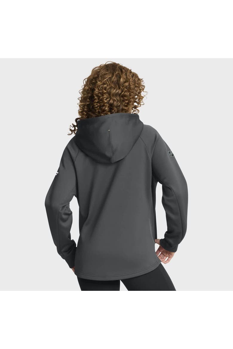 Women's Fanatics Black Vegas Golden Knights Authentic Pro Rink Raglan Full-Zip Hoodie, Alternate, color, Black