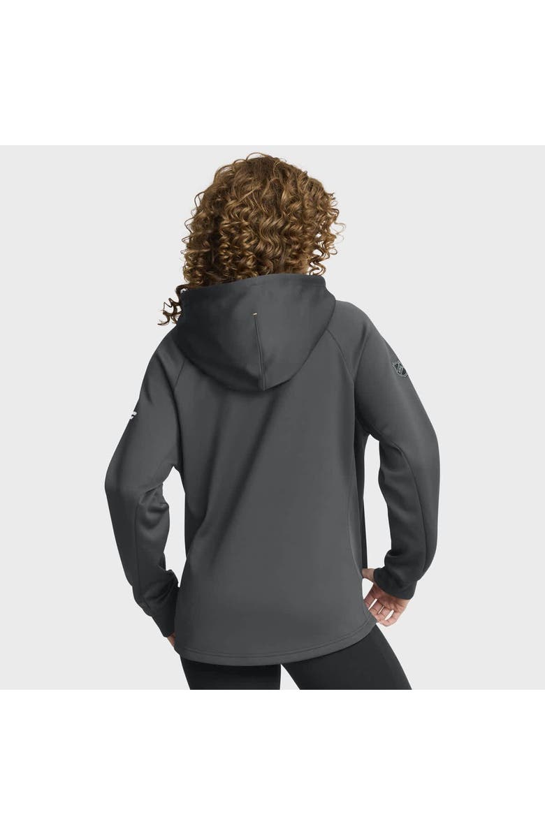 FANATICS Women's Fanatics Black Vegas Golden Knights Authentic Pro Rink Raglan Full-Zip Hoodie, Alternate, color, Black