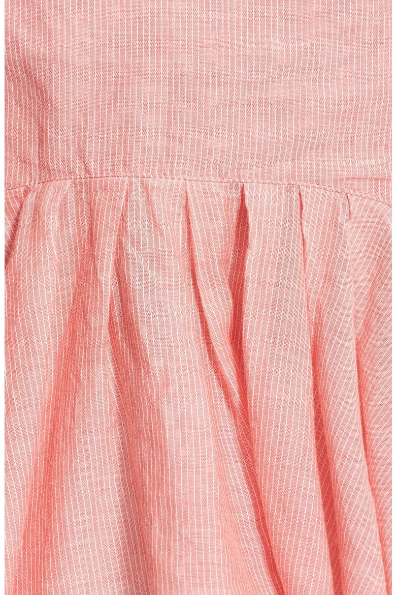 'Lola's' Stripe Peplum Tank, Alternate, color, RED COMBO