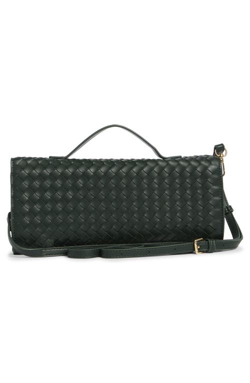 Urban Expressions Handbags Woven Convertible Clutch In Green