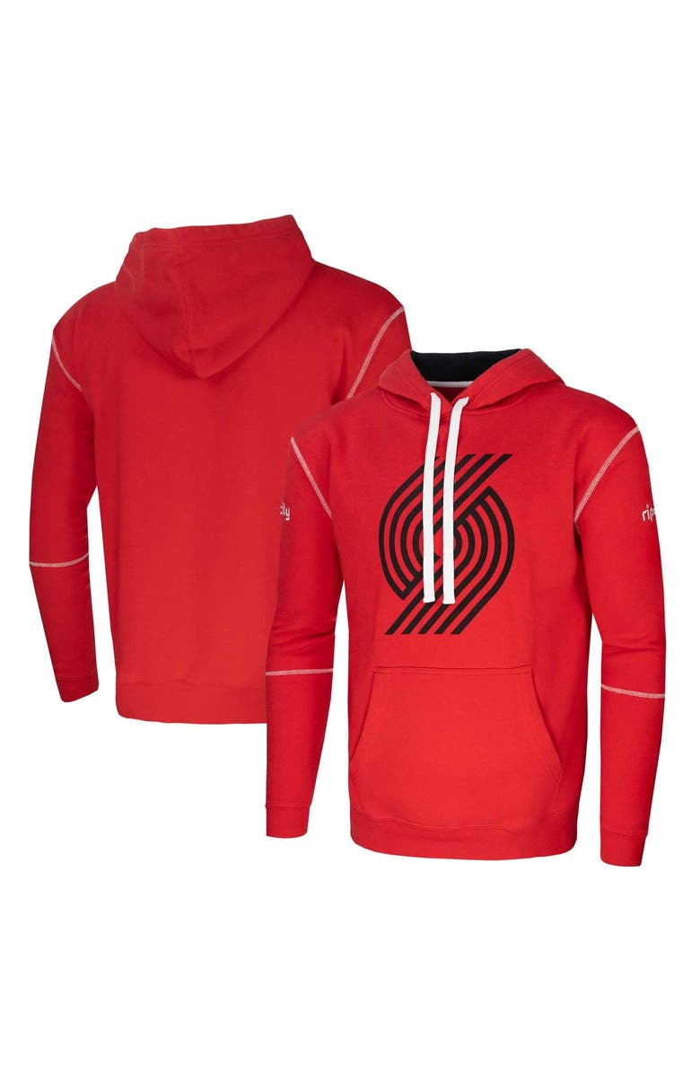Stadium Essentials Unisex Red Stadium Essentials Portland Trail Blazers Monument Pullover Hoodie, Main, color, Red