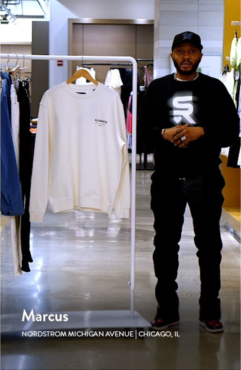 Underground Logo Organic Cotton Graphic Sweatshirt, sales video thumbnail