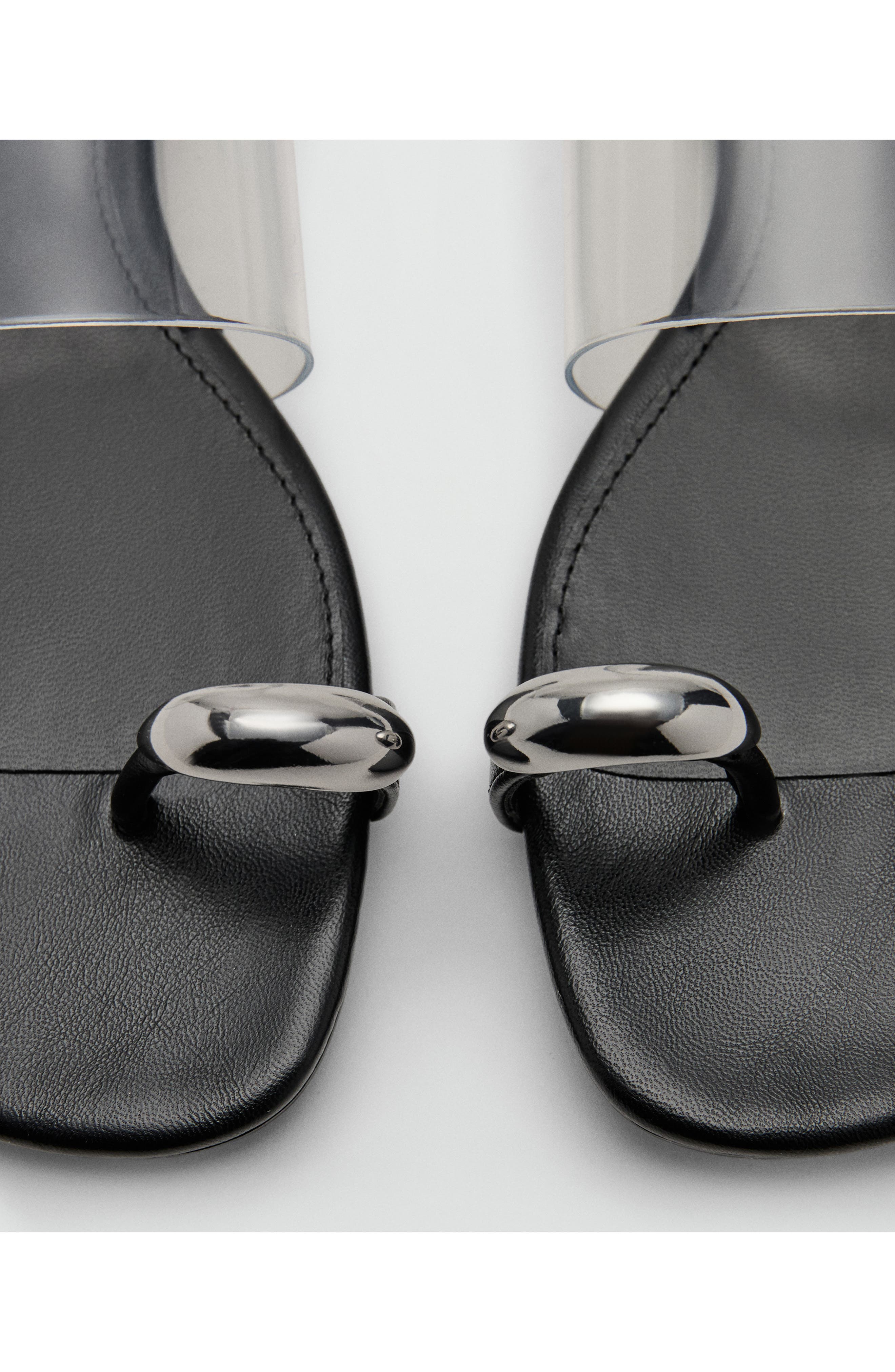 Transparent Slide Sandal, Alternate, color, BLACK
