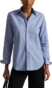 Polo Ralph Lauren End-On-End Slim Fit Stretch Cotton Button-Down Shirt