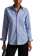 Polo Ralph Lauren End-On-End Slim Fit Stretch Cotton Button-Down Shirt