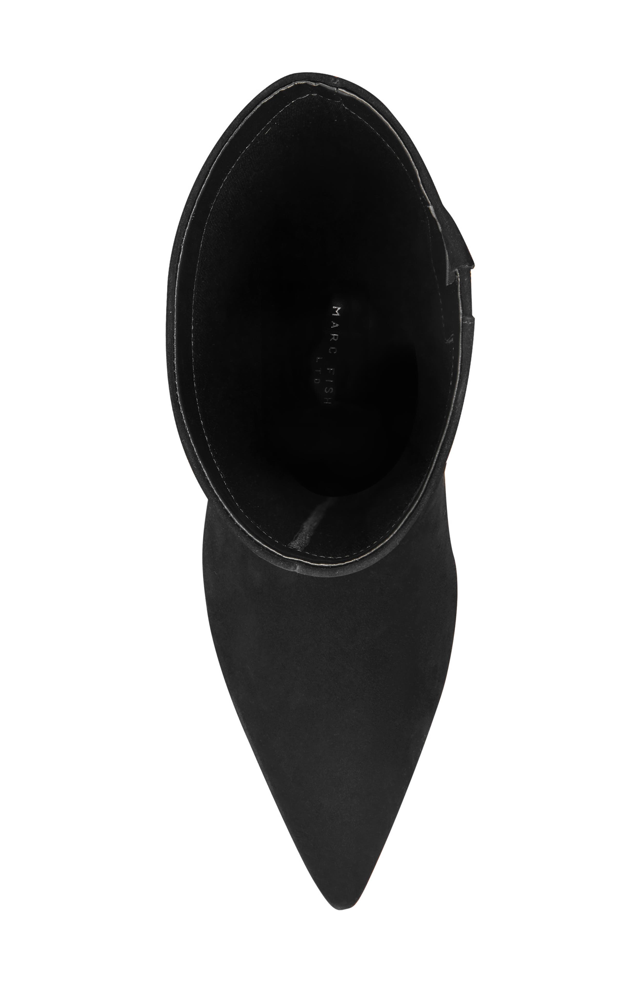 Visola Pointed Toe Knee High Boot, Alternate, color, BLACK