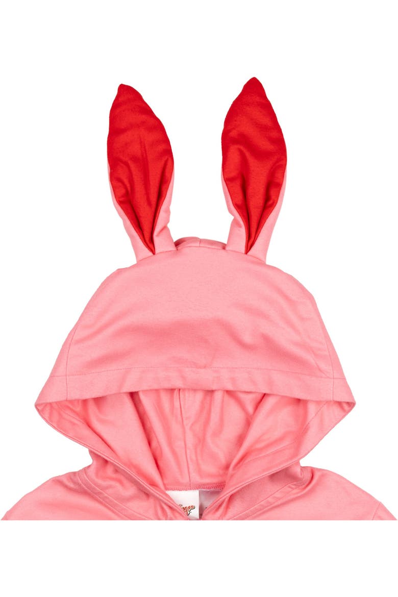Ralphie Parker Hooded One Piece Pajama, Alternate, color, Ralphie Pink