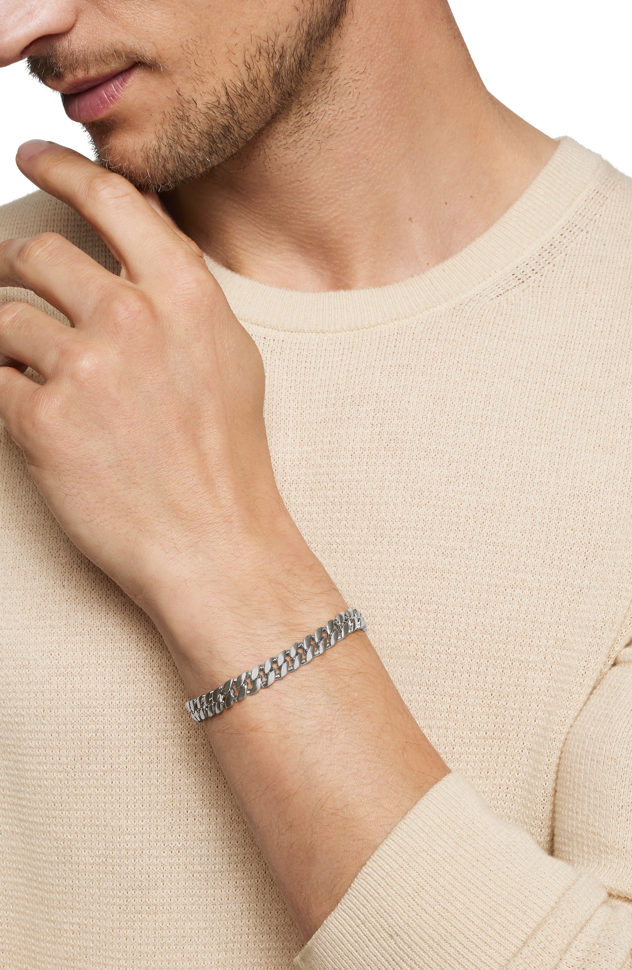 Curb Chain Bracelet, 8mm (Men) | Nordstrom