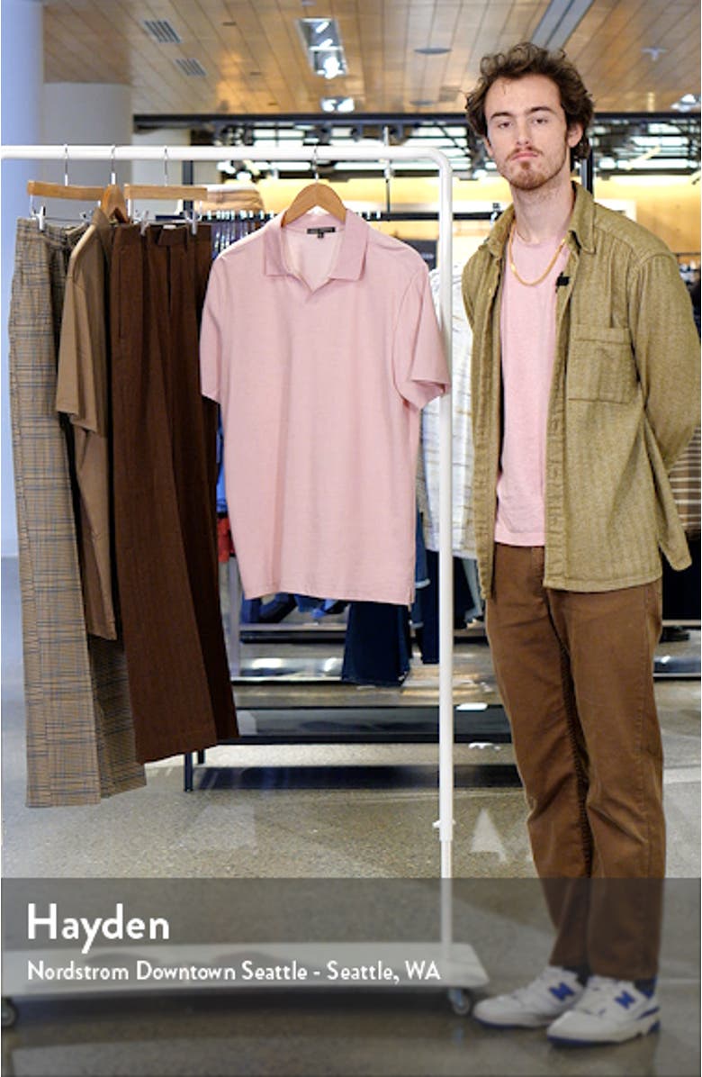 Farnsworth Short Sleeve V-Neck Piqué Polo, sales video thumbnail